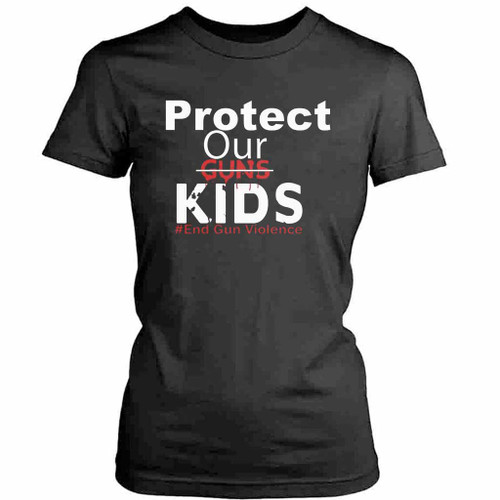 Protect Our Guns Kids Womens T-Shirt Tee