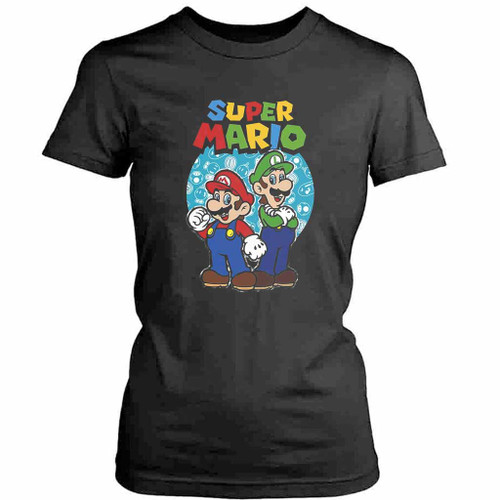 Nintendo Super Mario Luigi Mario Womens T-Shirt Tee