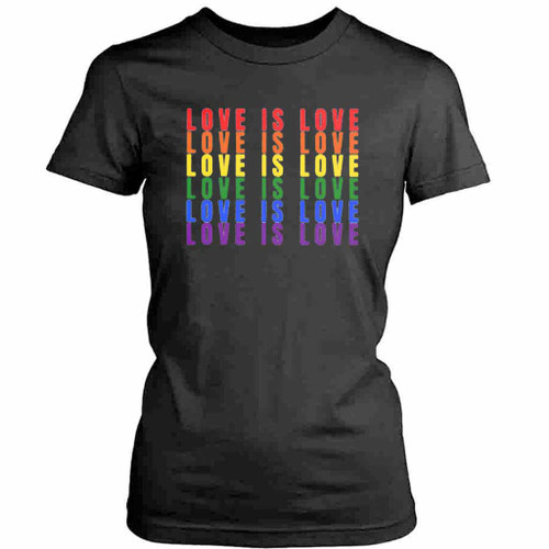 Love Is Love Logo Art Womens T-Shirt Tee