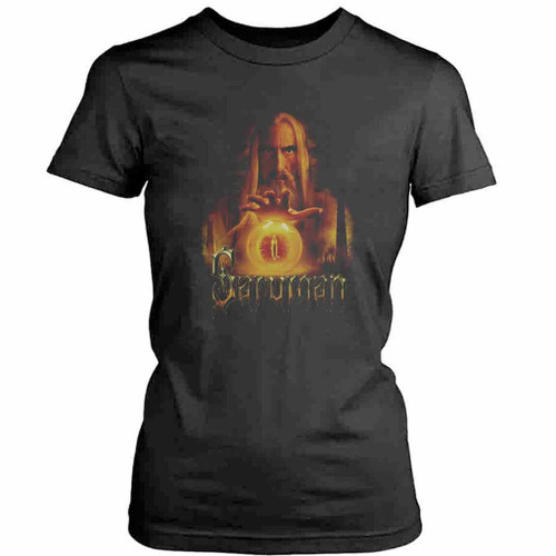 Lord Of The Rings Saruman Poster Womens T-Shirt Tee