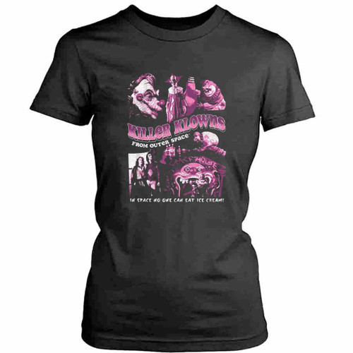 Killer Klowns From Outer Space Klowns Collage Womens T-Shirt Tee