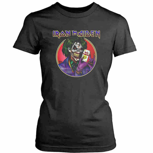 Joker Iron Maiden Womens T-Shirt Tee