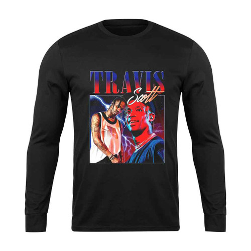 Vintage Travis Scott American Rapper Long Sleeve T-Shirt