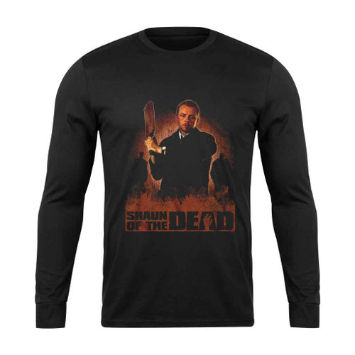 Shaun Of The Dead Simon Pegg Logo Long Sleeve T-Shirt