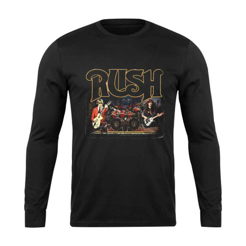 Rush Members Music Rock Band Long Sleeve T-Shirt