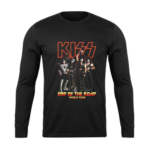 Rock Band Kiss Vintage End Of The Road World Tour Long Sleeve T-Shirt