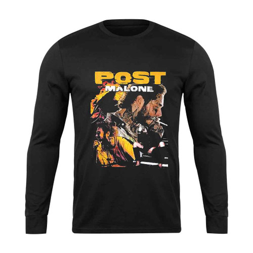 Post Malone Vintage Photo Collage Long Sleeve T-Shirt