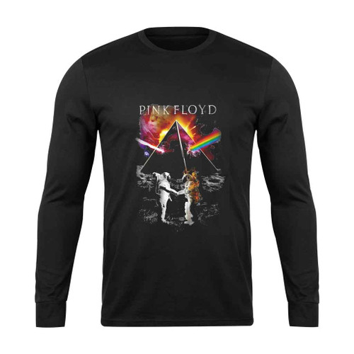 Pink Floyd Band Logo Rock Astronaut Long Sleeve T-Shirt