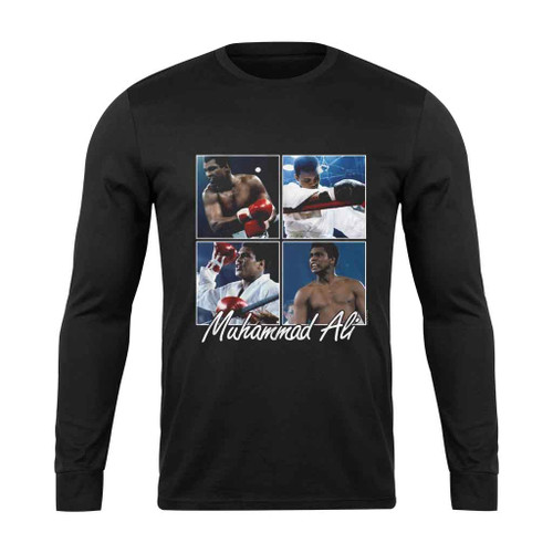 Muhammad Ali Four Squares Long Sleeve T-Shirt