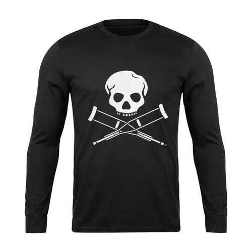MTV Jackass Skull And Crutches Logo Long Sleeve T-Shirt