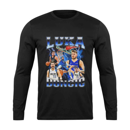 Luka Doncic Vintage 90s Inspired Long Sleeve T-Shirt