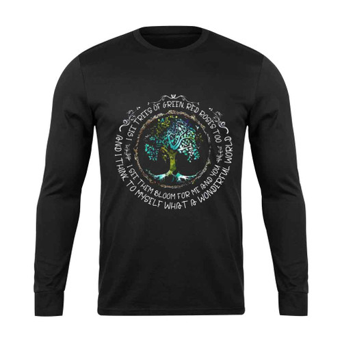 Earth Day What A Wonderful World Long Sleeve T-Shirt