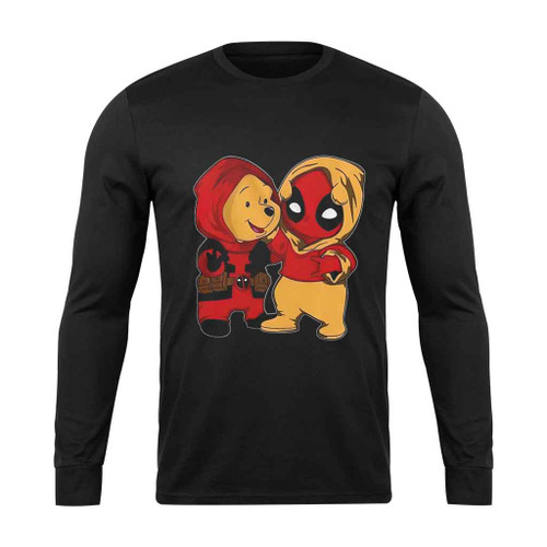 Deadpool And Pooh Costume Long Sleeve T-Shirt