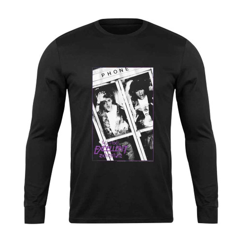 Bill and Teds Excellent Adventure Phone Booth Long Sleeve T-Shirt