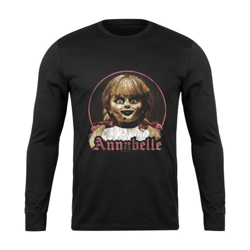Annabelle Vintage Doll Portrait Long Sleeve T-Shirt Annabelle Vintage Doll Portrait Long Sleeve T-Shirt