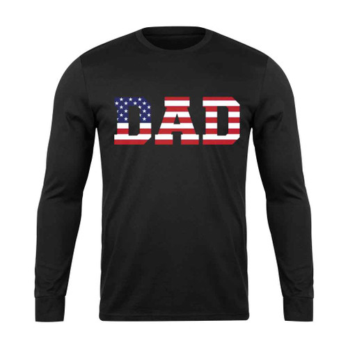 American Dad Flag Long Sleeve T-Shirt