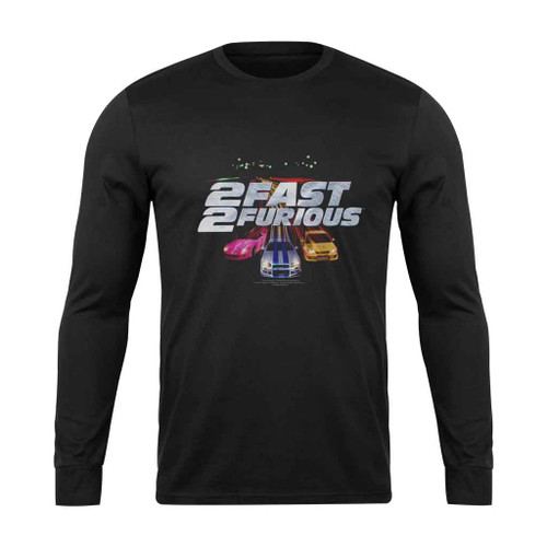 2 Fast 2 Furious Movie Logo Long Sleeve T-Shirt
