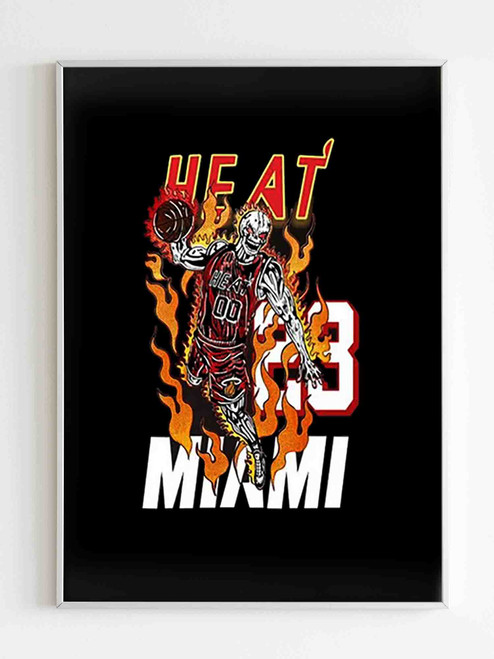 Vintage Miami Heat Basketball Poster