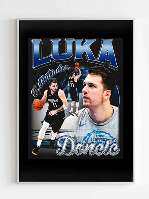 Vintage Luka Doncic 90s Inspired Poster