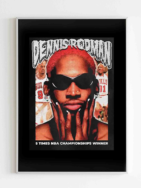 Vintage Dennis Rodman Face Poster