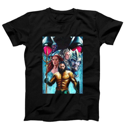 Aquaman Jason Momoa Dc Drawing Poster Man's T-Shirt Tee