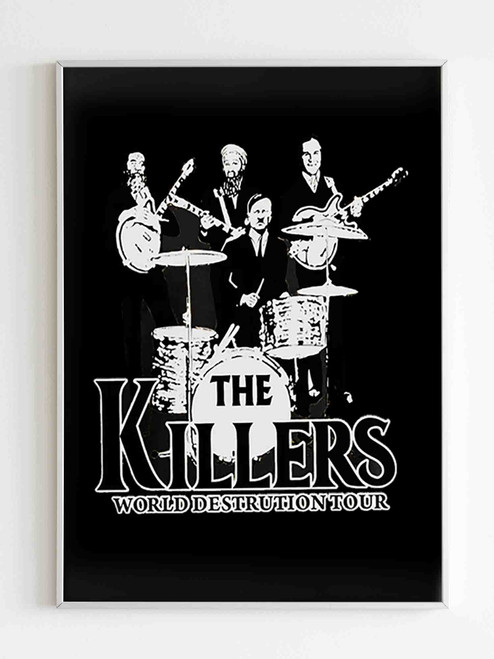 The Killers Band Members World Destrution Tour Poster