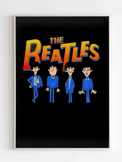 The Beatles Cartoon Rock Band Poster