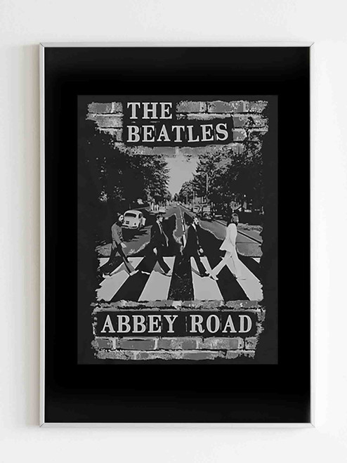 The Beatles Brick Wall Abbey Road Poster