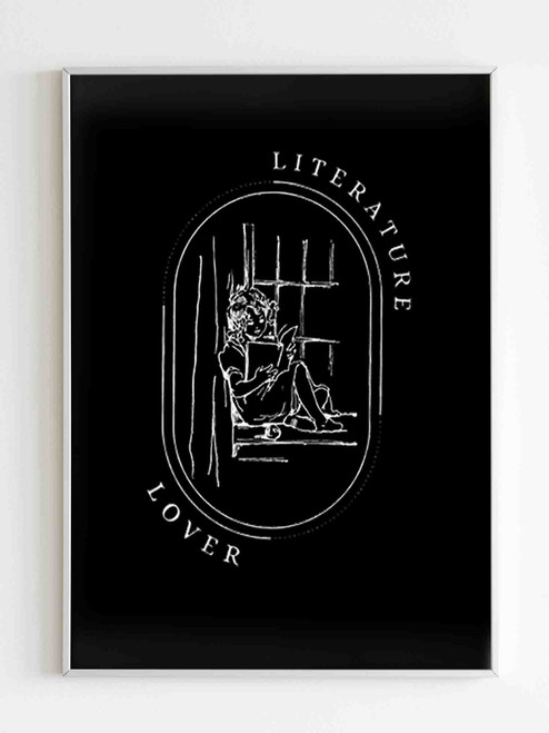 Literature Lover Book Reader Poster