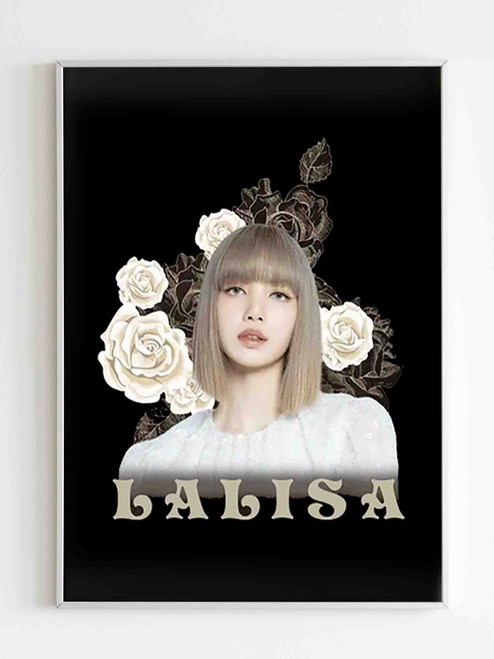 Lalisa Blackpink Logo Art Poster