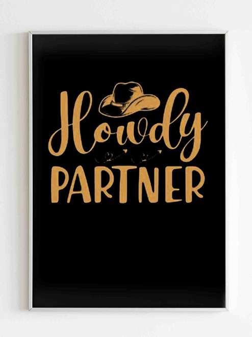 Howdy Partner Logo Poster