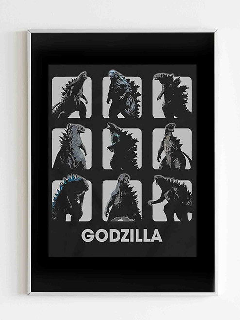 Godzilla Moods Box Up Funny Poster