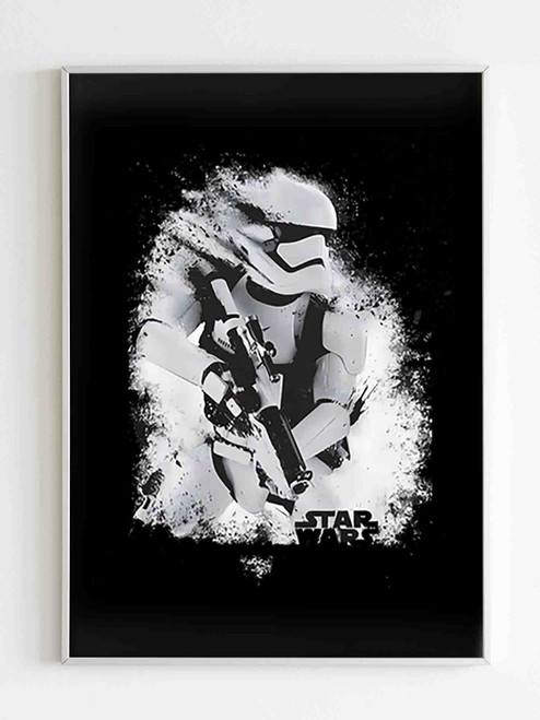 Force Awakens Splatter Stormtrooper Poster