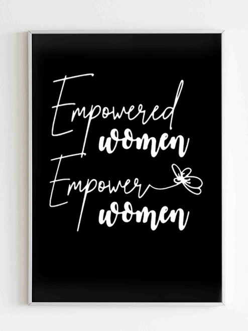 Empowered Woman Logo Art Poster