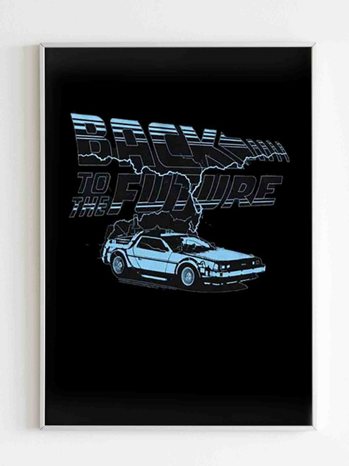 Back To The Future Blue Lightning Poster