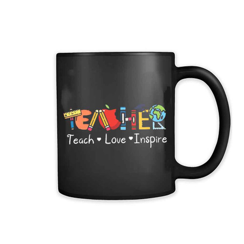 Teach Love Inspire Love Art Mug