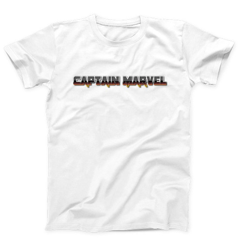 Captain Marvel Avengers End Game Logo Man's T-Shirt Tee