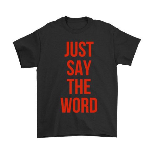 Just Say The Word Shazam Man's T-Shirt Tee