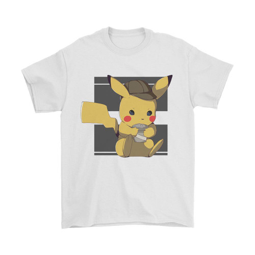 Detective Pikachu Coffee Man's T-Shirt Tee