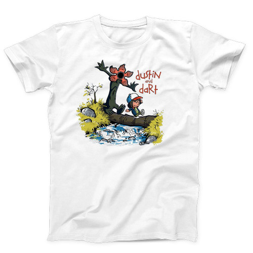 Stranger Things Dustin And Dart Man's T-Shirt Tee