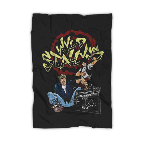 Bill and Teds Wyld Stallyns Cartoon Picture Blanket