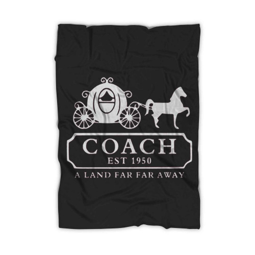 Coach Cinderella Est 1950 A Land Far Far Away Blanket Coach Cinderella Est 1950 A Land Far Far Away Blanket