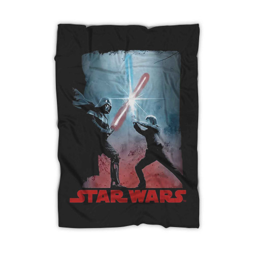 Darth Vader Luke Skywalker Battle Blanket