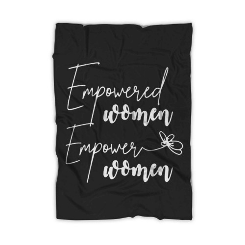 Empowered Woman Logo Art Blanket