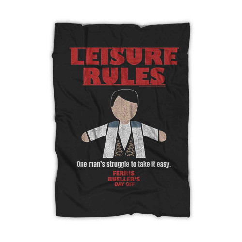 Ferris Buellers Day Off Leisure Rules Blanket