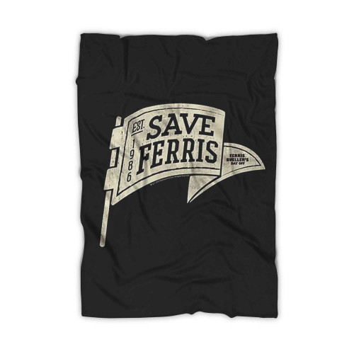 Ferris Buellers Day Off Save Ferris Flag Blanket