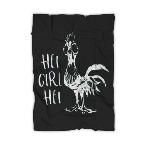 Hei Girl Hei Moana Chicken Character Blanket