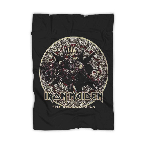 Iron Maiden Book Of Souls Eddie Circle Iron Maiden Blanket