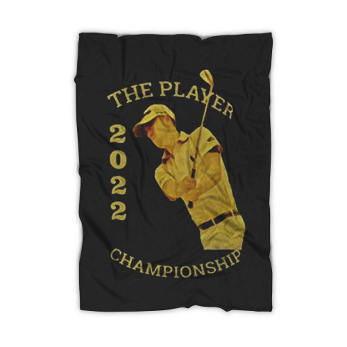 Justin Thomas Champion 2022 Logo Art Blanket