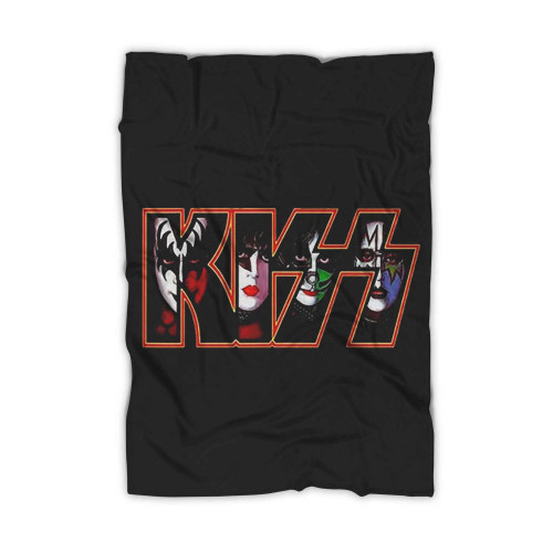 Kiss Band Logo Face Blanket